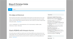 Desktop Screenshot of blog.cfelde.com